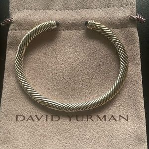 David Yurman Classics Bracelet Sterling Silver w/ Black Onyx & Pave Diamonds